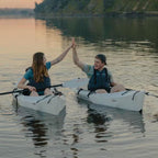 Foldable Kayak Lake : Lightweight, Portable and Stable - Lake and River Kayaks. (White)