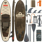 The Voyager Series: Inflatable Paddle Board & Kayak Hybrid 10'6"