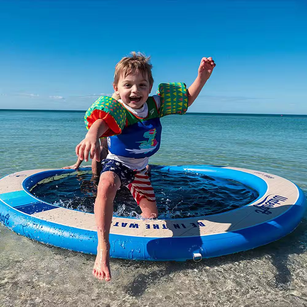 Inflatable Dock with Mesh Net Center