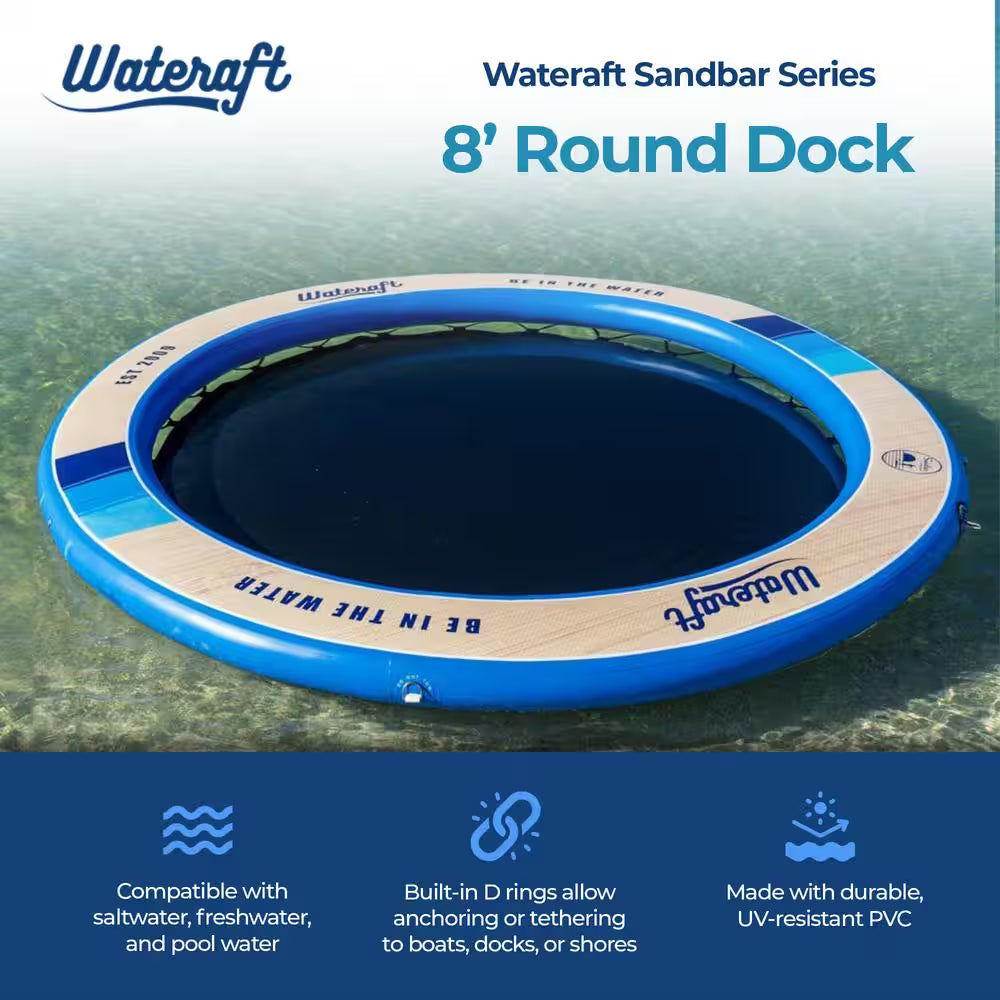 Inflatable Dock with Mesh Net Center